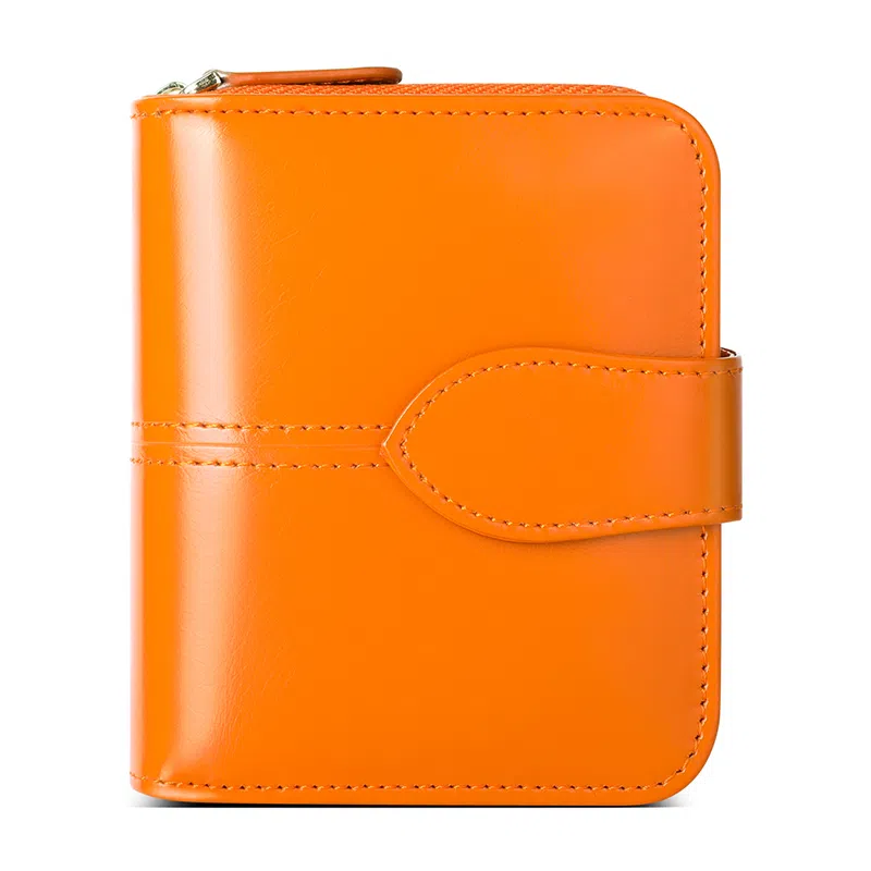 班亚奴 时尚简约多功能折叠真皮夹 牛皮 钱包卡包 女款 多色