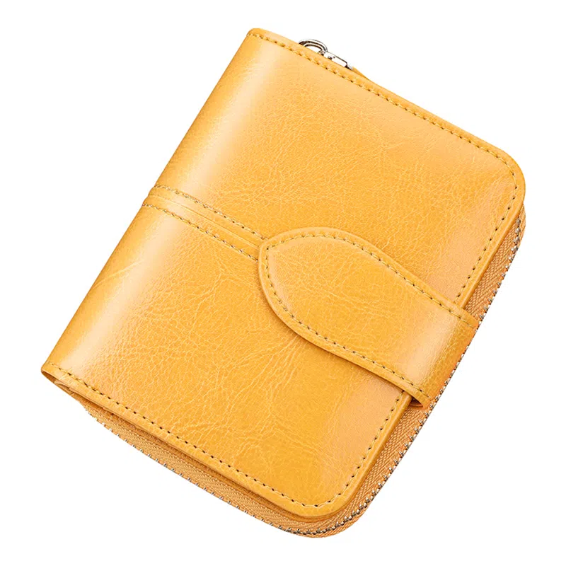 班亚奴 时尚简约多功能折叠真皮夹 牛皮 钱包卡包 女款 多色