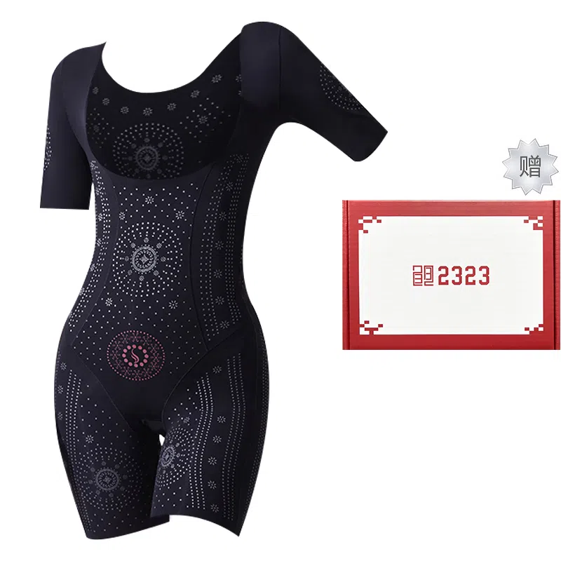 二三二三 花纹图案收副乳聚拢透气美体塑形塑腰提拉包臀无痕连体衣 女款 礼盒装
