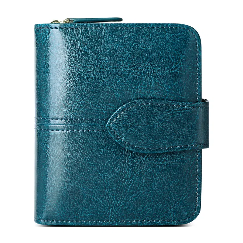 班亚奴 时尚简约多功能折叠真皮夹 牛皮 钱包卡包 女款 多色