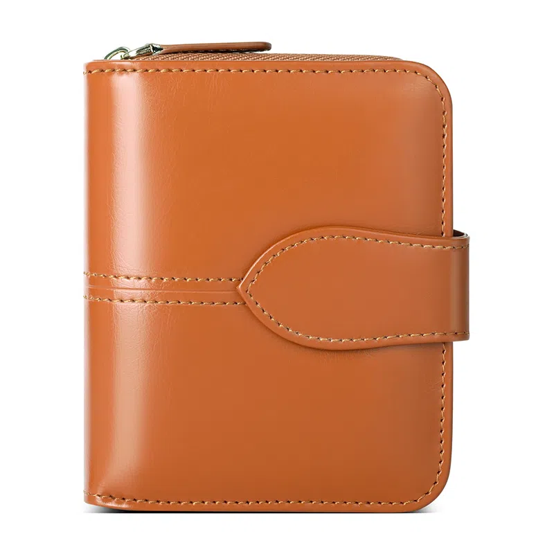 班亚奴 时尚简约多功能折叠真皮夹 牛皮 钱包卡包 女款 多色