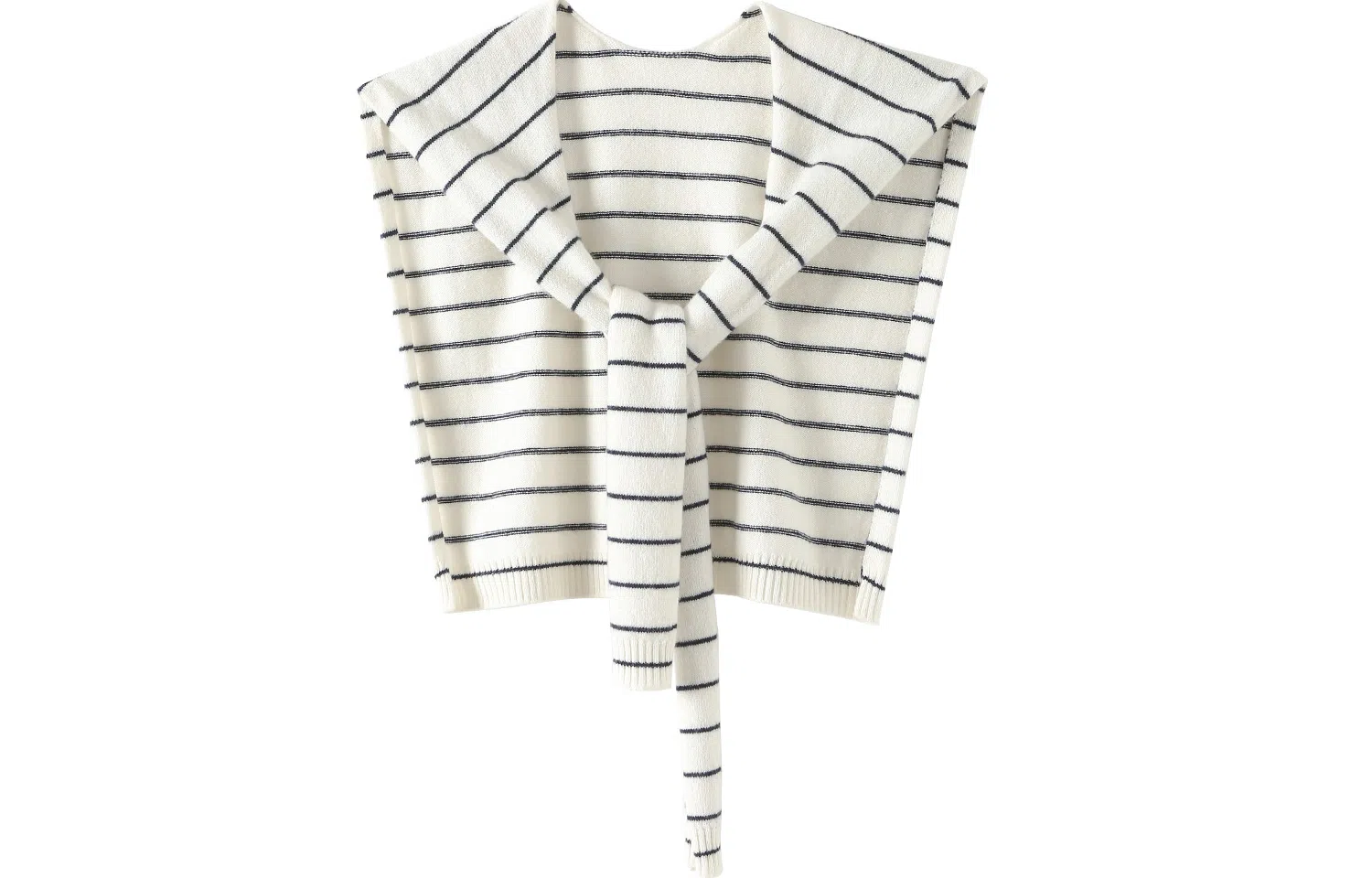 恒源祥 外搭条纹长款 山羊绒 披肩 女款