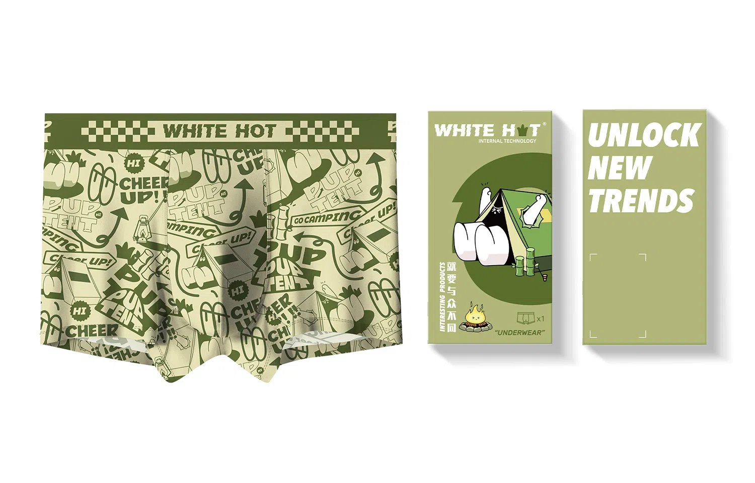 WHITE HOT PUP TENT