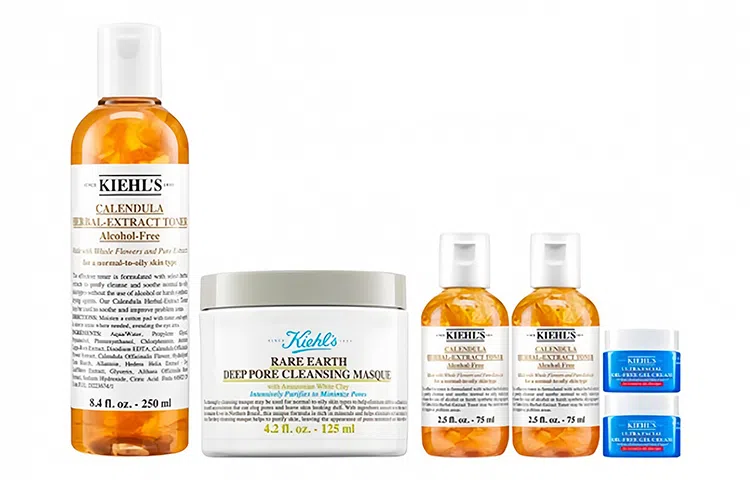 科颜氏 金盏花爽肤水白泥面膜 套组 滋润