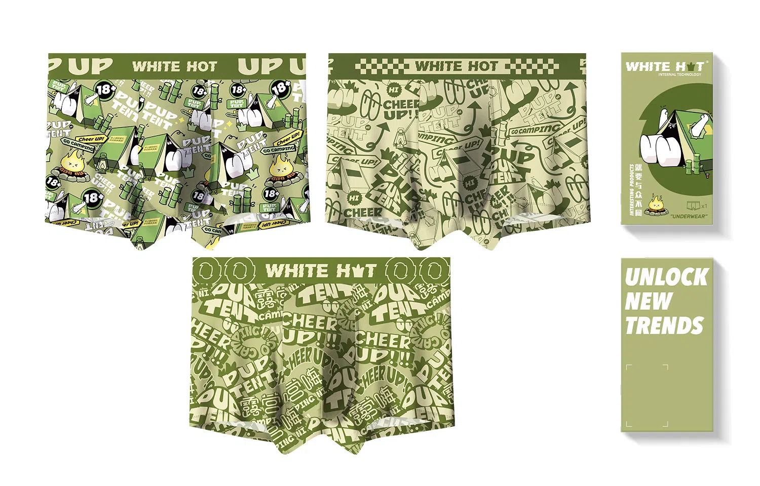 WHITE HOT PUP TENT