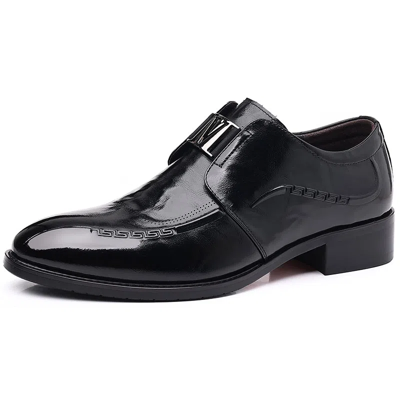 卡奇奥蒂 牛皮 商务 舒适 透气 英伦 正装皮鞋 男款 黑色