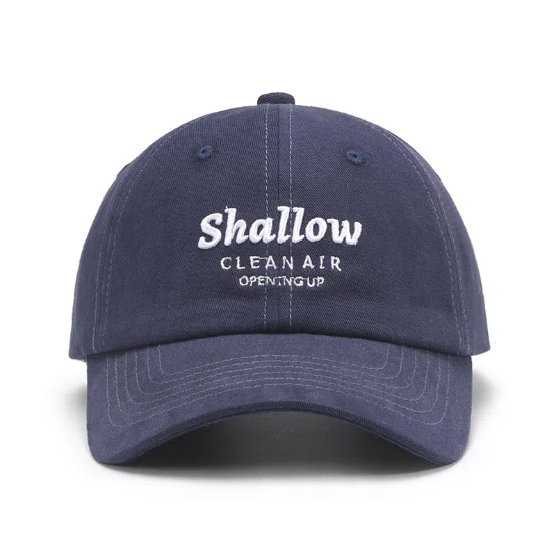 白卷 软顶户外透气休闲字母磨毛显脸小 棉 棒球帽 男女同款情侣款