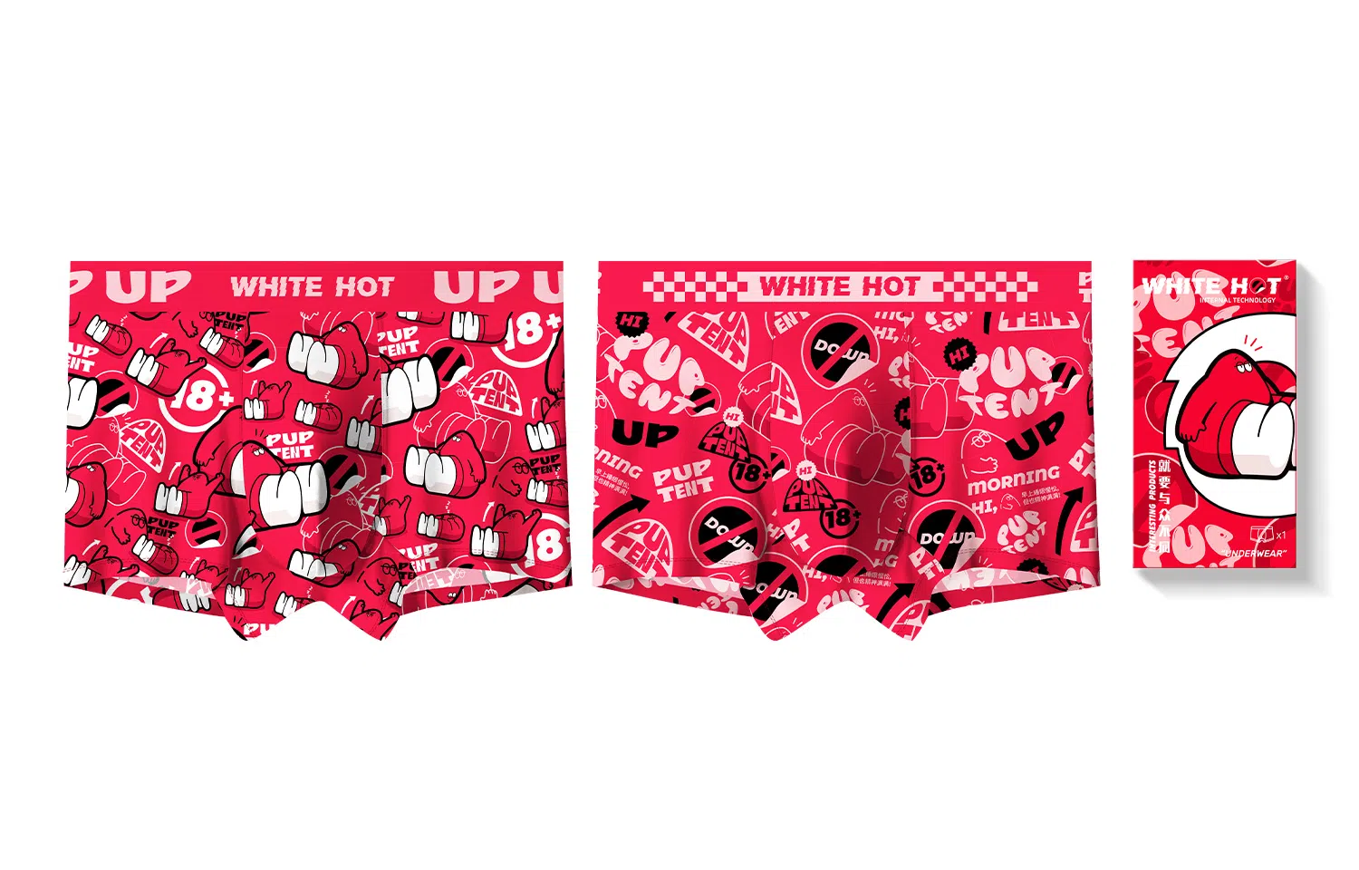 WHITE HOT PUP TENT18+