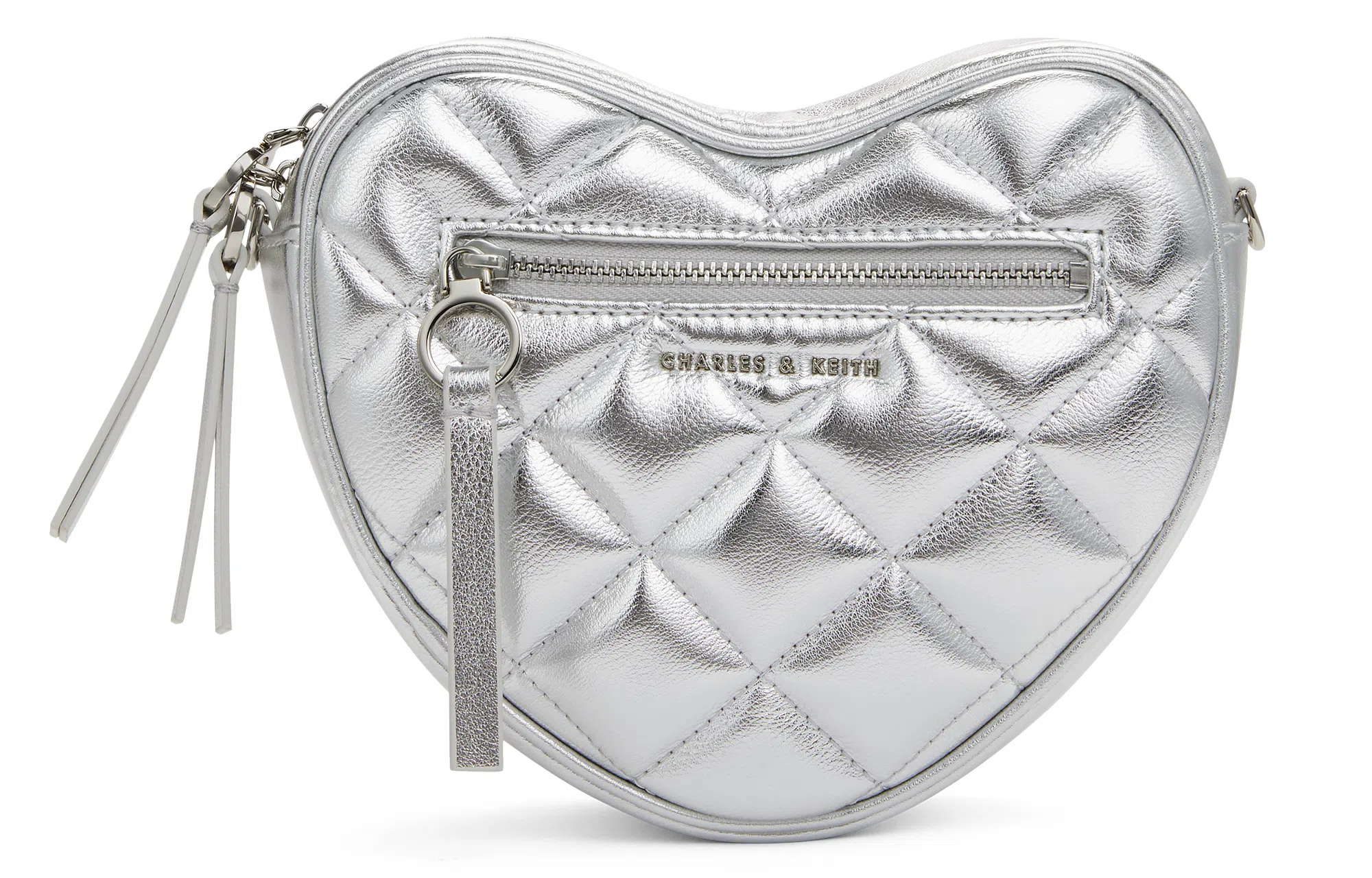 CHARLES&KEITH Heart Quilted Chain Bag Small