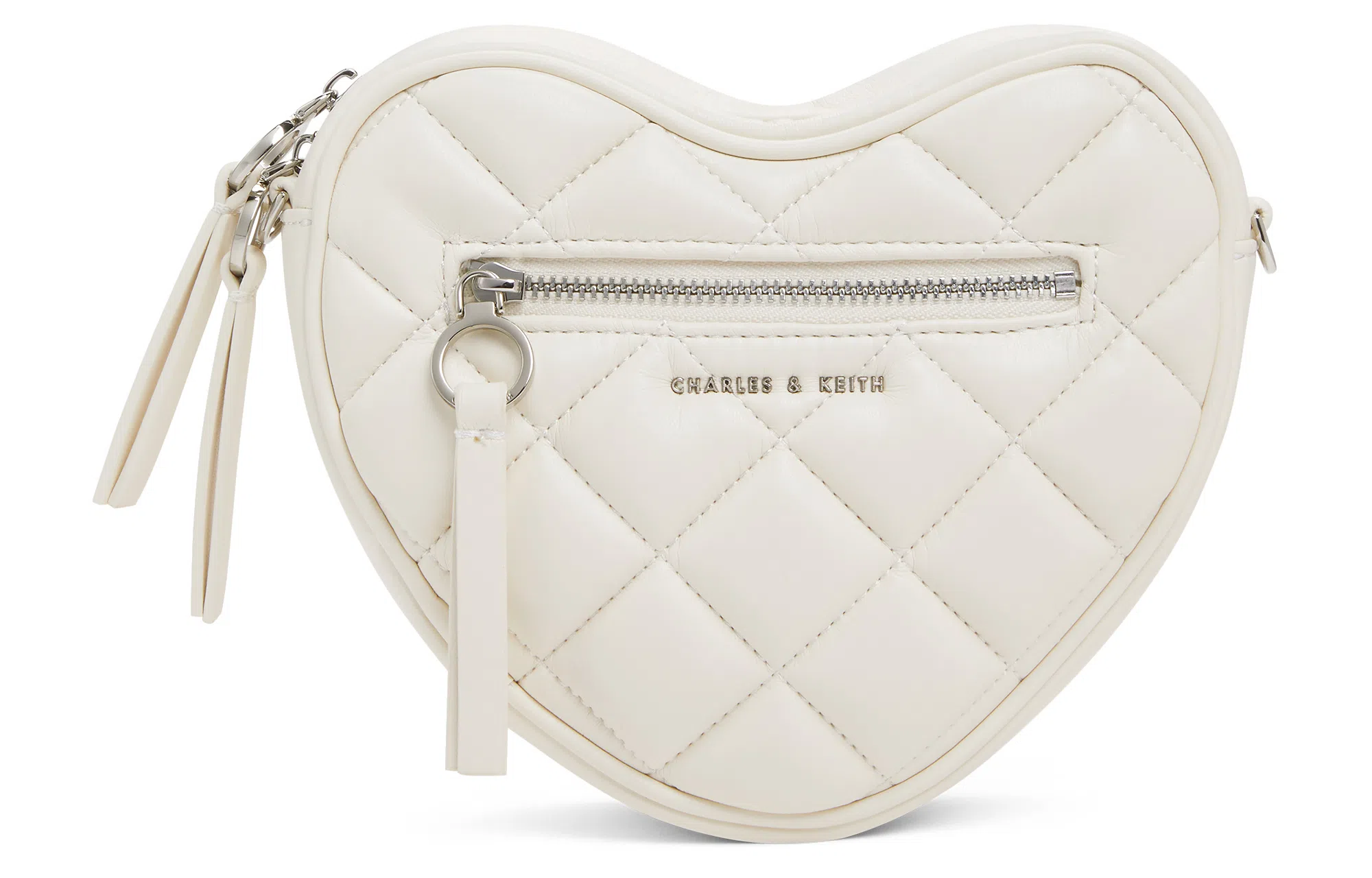 CHARLES&KEITH Heart Quilted Chain Bag Small
