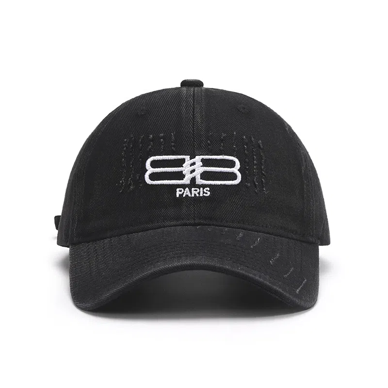 白卷 软顶复古休闲磨破水洗显脸小 棉 棒球帽 男女同款情侣款