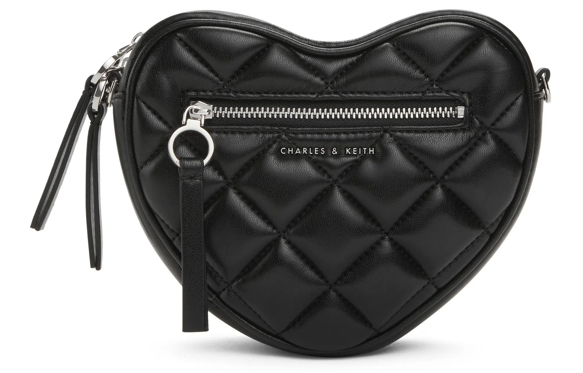 CHARLES&KEITH Heart Quilted Chain Bag Small