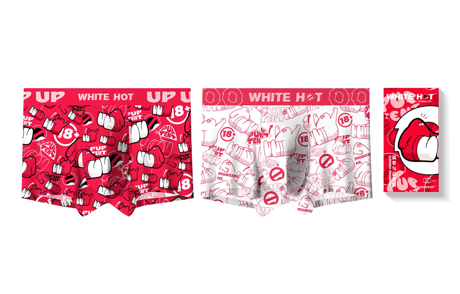 WHITE HOT PUP TENT18+