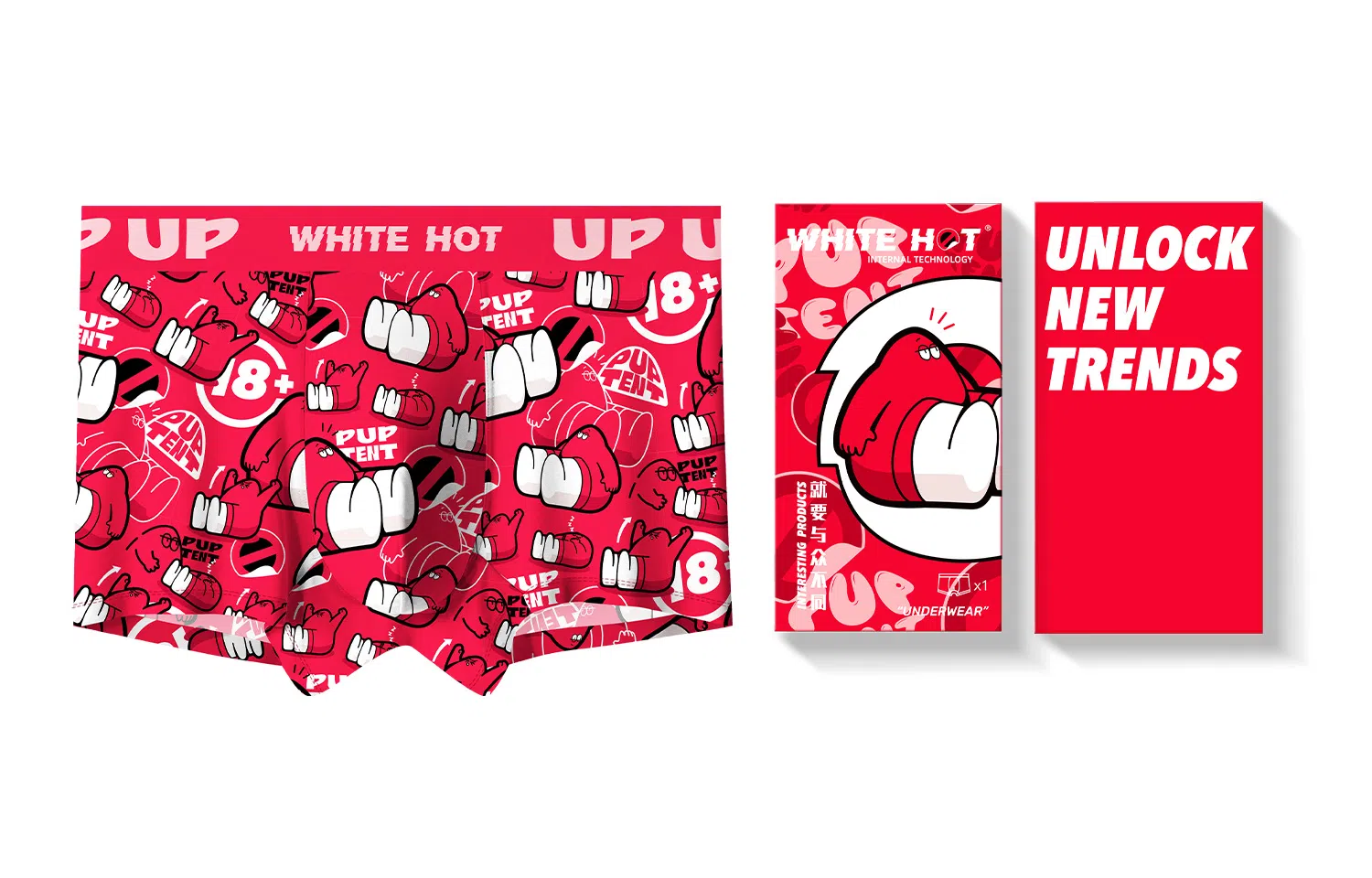 WHITE HOT PUP TENT18+