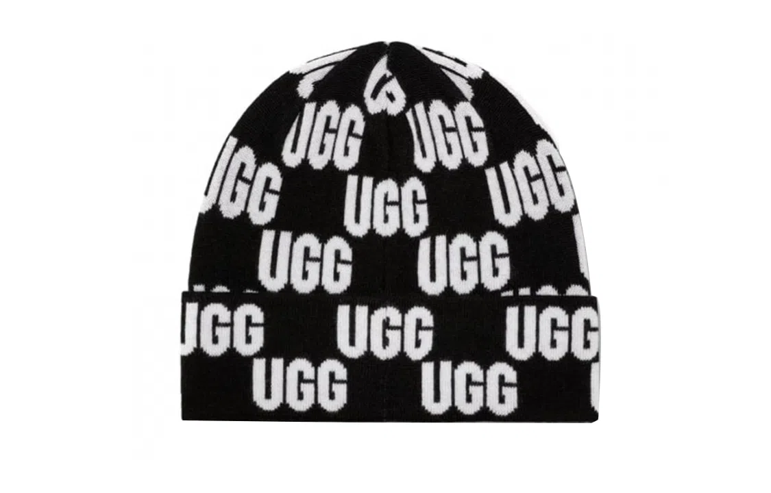 UGG Logo Beanie Black