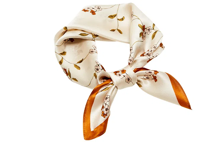 纳兰杜 优雅气质韩版高级感通勤装饰妈妈配饰设计感减龄礼盒装 桑蚕丝 丝巾 女款 米黄色