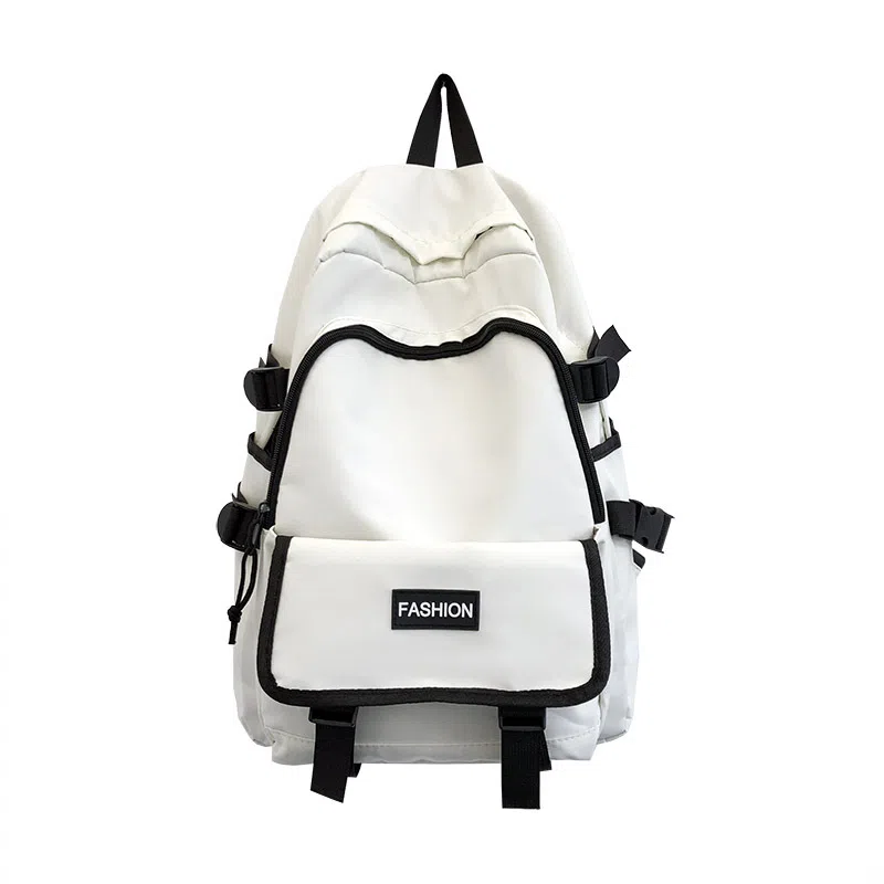 泰克森 双肩包韩版中学生校园背包原宿风初高中大学生上课尼龙书包 男女同款 多色