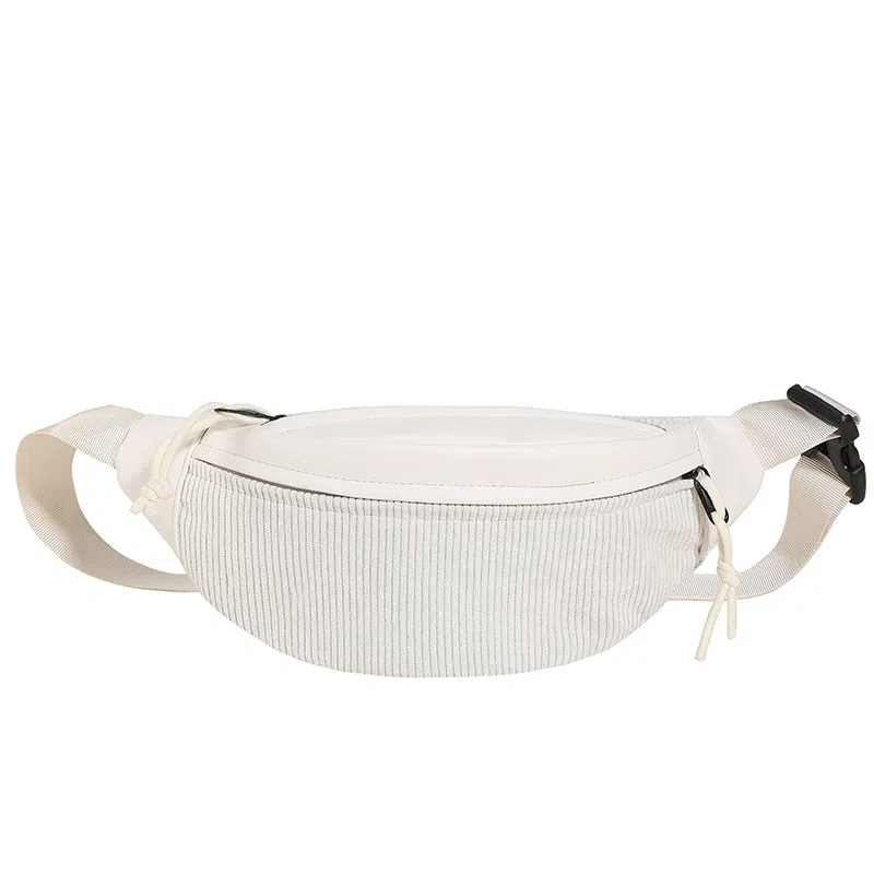 泰克森 大容量休闲 灯芯绒 单肩包胸包 小号 男女同款情侣款 棕/黑/白/绿