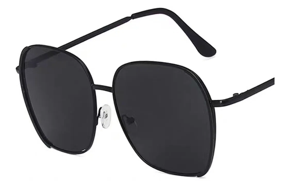 优幽兰 小众高级感氛围感个性大框显脸小墨镜时尚街拍旅游韩版撞色眼镜气质遮阳潮流防晒闺蜜穿搭 方形 太阳镜 男女同款情侣款