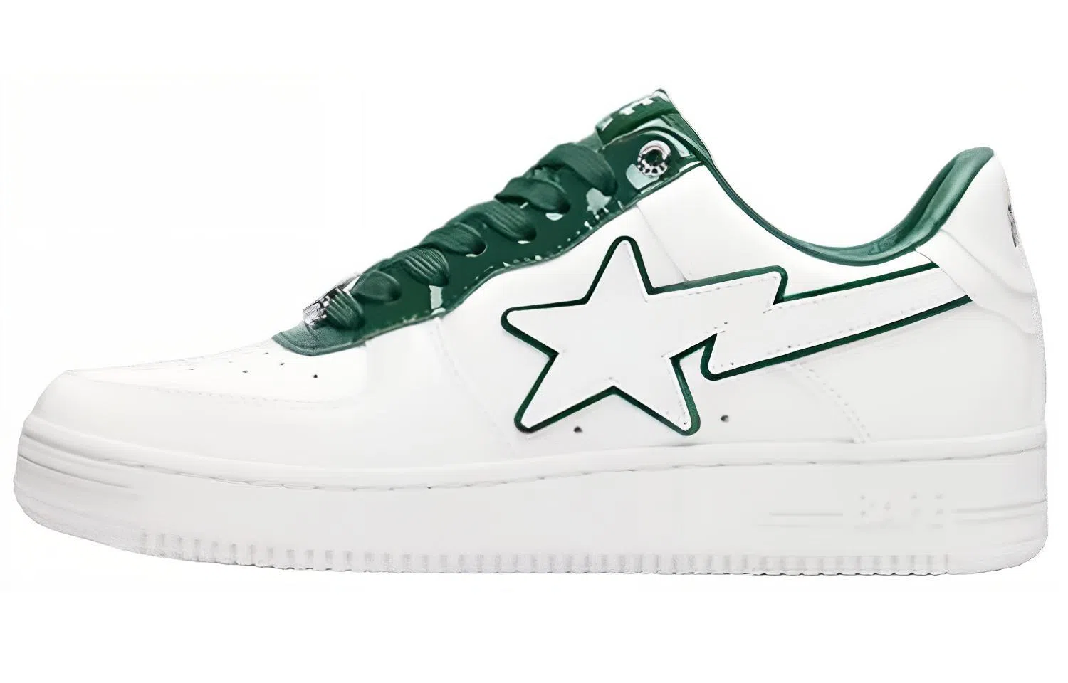 A BATHING APE STA White Green