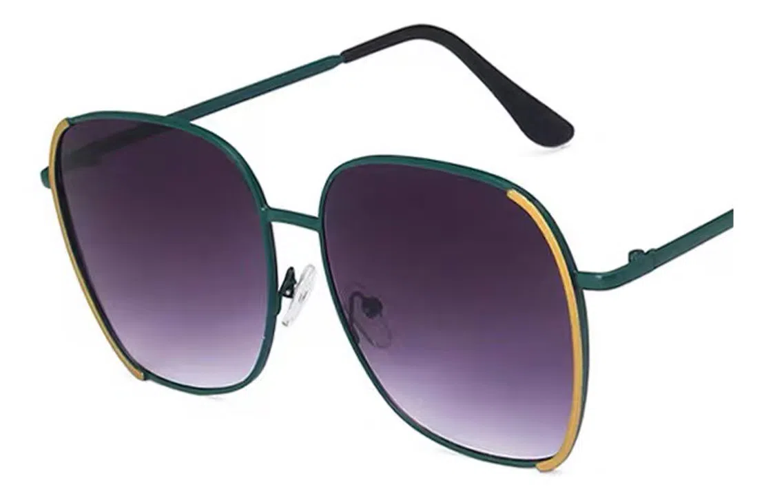 优幽兰 小众高级感氛围感个性大框显脸小墨镜时尚街拍旅游韩版撞色眼镜气质遮阳潮流防晒闺蜜穿搭 方形 太阳镜 男女同款情侣款