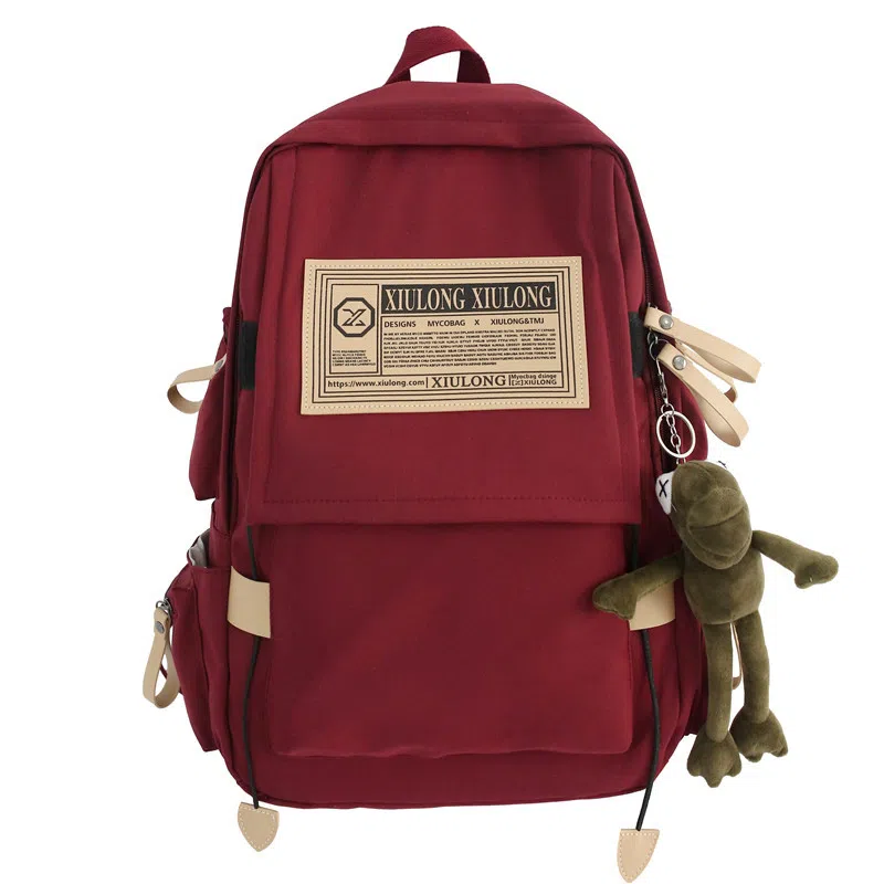 泰克森 大容量时尚旅行 尼龙 双肩包 大号 男女同款情侣款 黑色,红色,蓝色