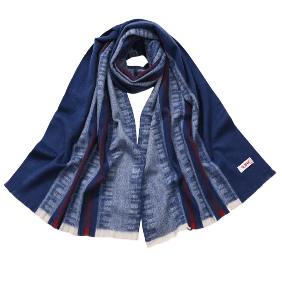 恒源祥 轻奢欧美保简约时尚 绒线围巾 男女同款情侣款