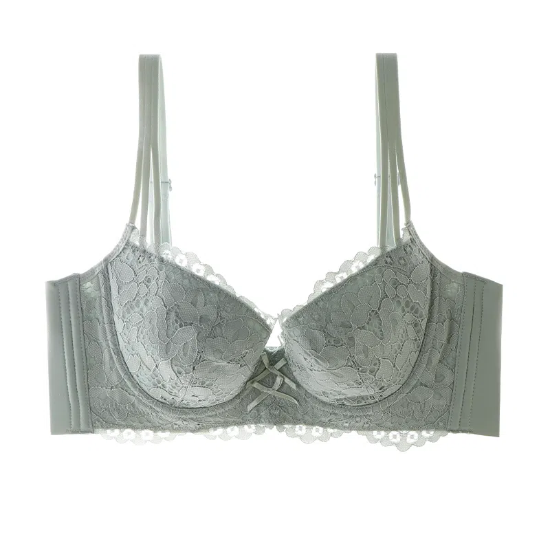 内在密码 薄款内衣女大胸显小显瘦全罩杯收副乳防下垂胸罩蕾丝大码调整文胸聚拢