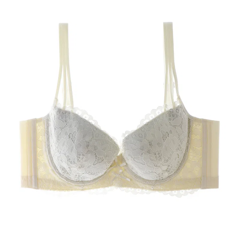 内在密码 薄款内衣女大胸显小显瘦全罩杯收副乳防下垂胸罩蕾丝大码调整文胸聚拢