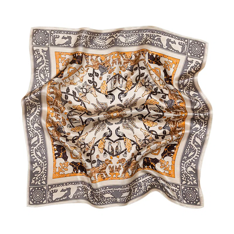 SILKUEEN Forest Song Silk Scarf