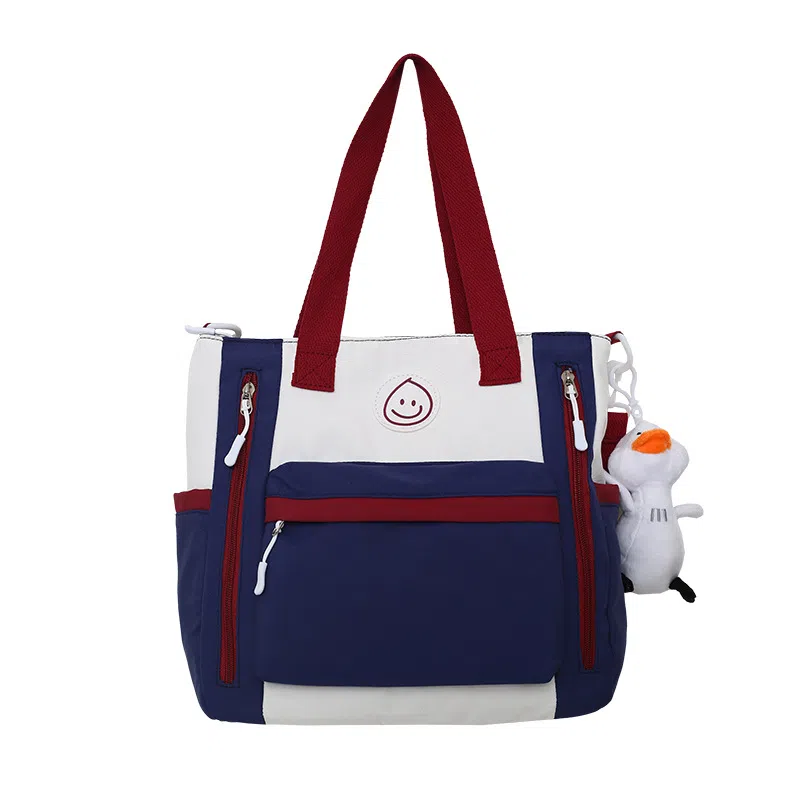 泰克森 大容量补习袋 尼龙 单肩斜挎包 中号 男女同款情侣款 黑色/绿色/粉色/蓝色/卡其色