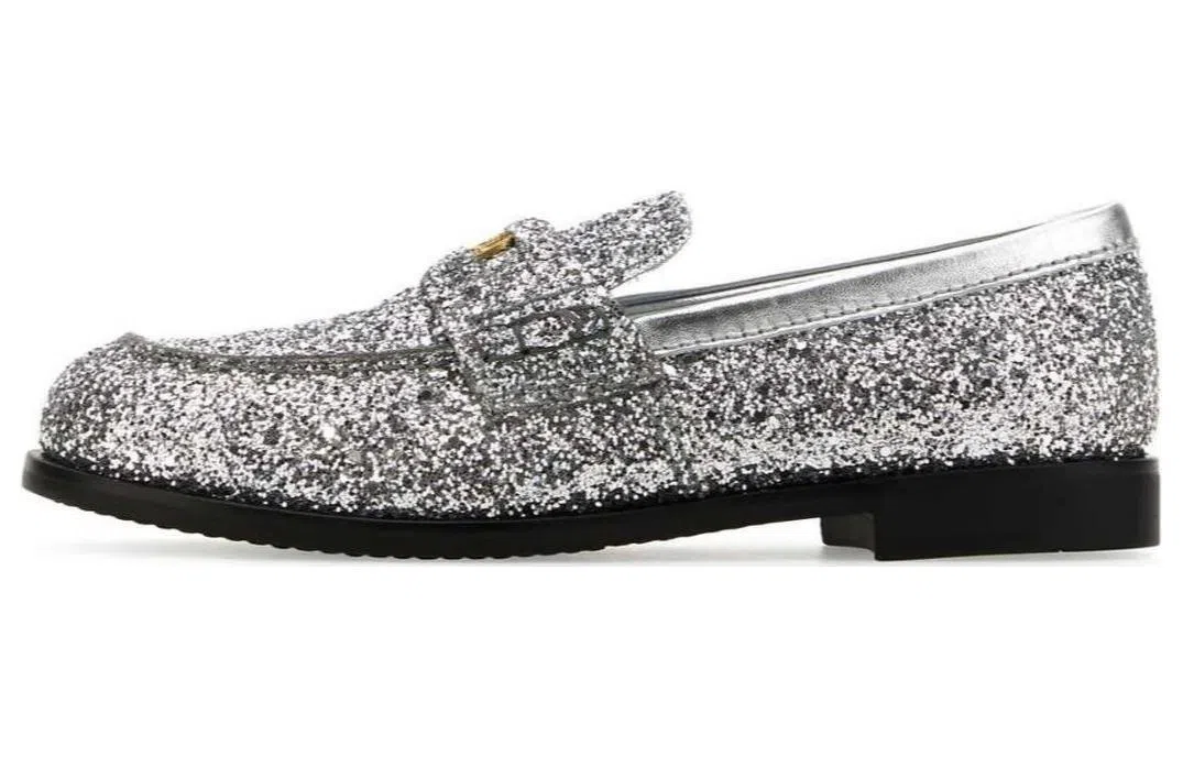 Miu Miu Loafers Silver