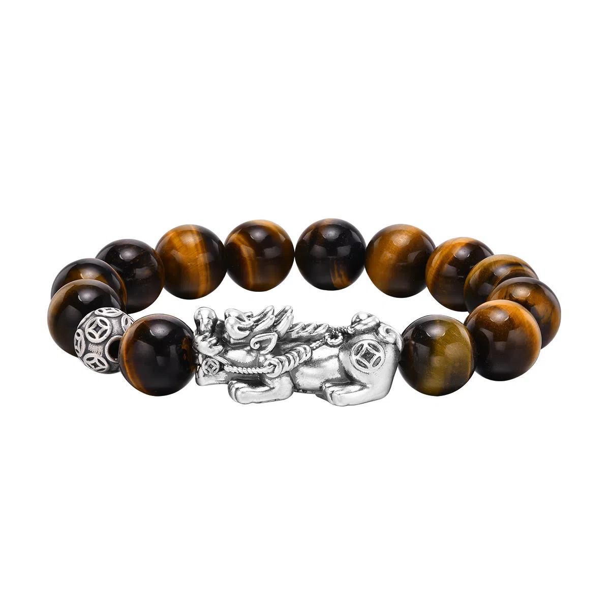 恋朵 国风潮酷 招财貔貅 虎眼石 手串 男款