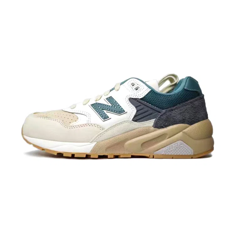 New Balance 580 Beige/White/Dark Grey/Green