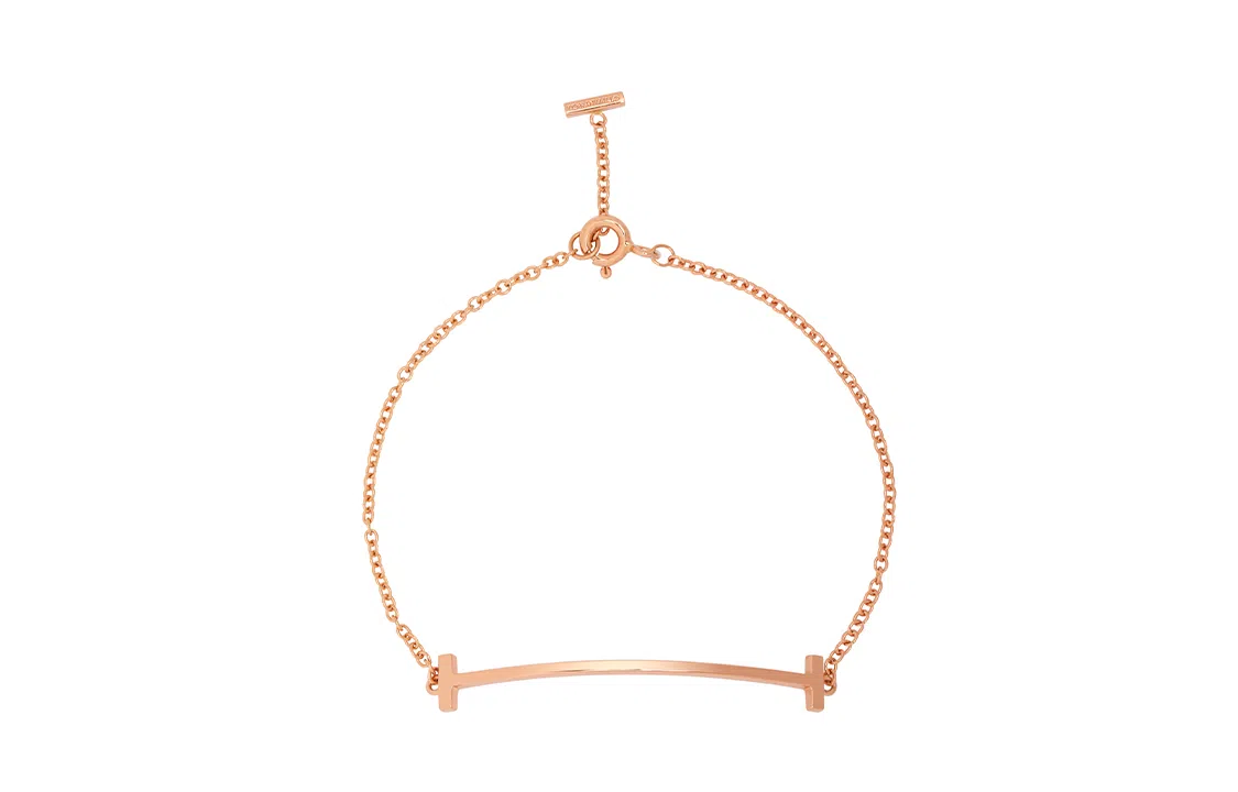 Tiffany T Smile Bracelet Rose Gold