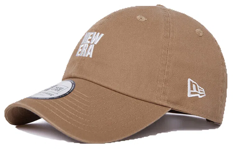 New Era Embroidered Logo Cap Khaki