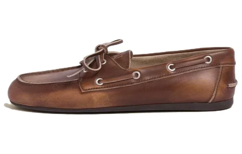 Miu Miu Boat Shoes Brown