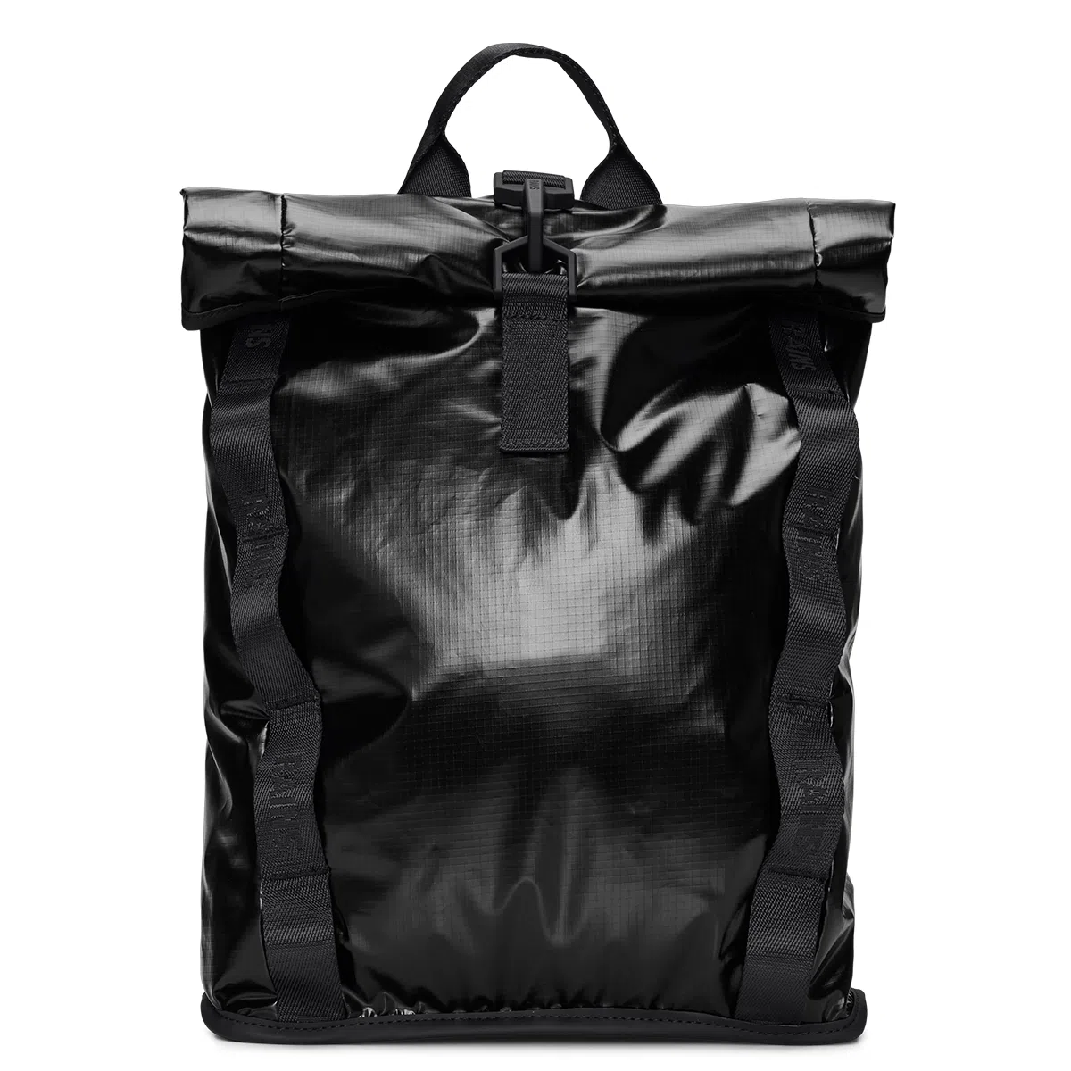 Rains Sibu Rolltop Rucksack Mini Black/Light Aqua