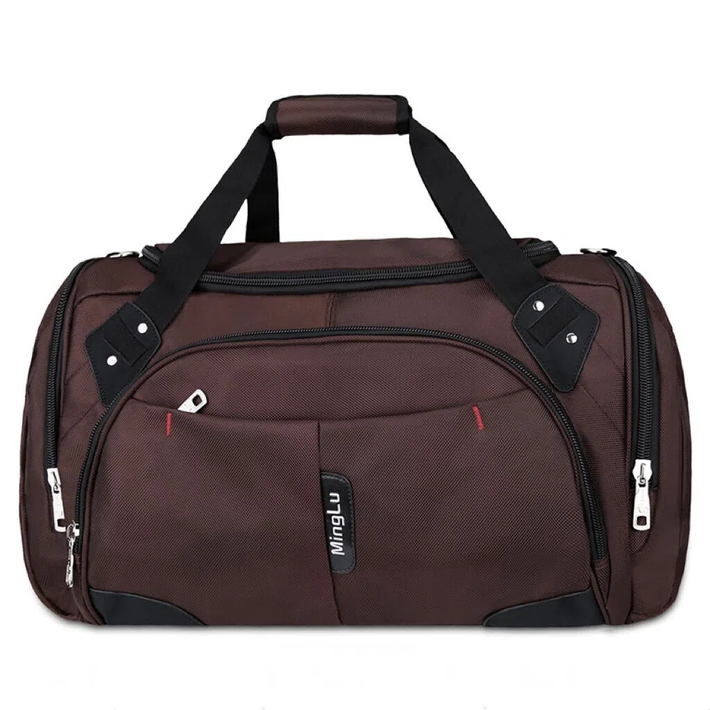 大容量旅行便捷 牛津布 单肩包行李袋旅行包 常规 男女同款情侣款 黑色/咖啡色/灰色/蓝色/深灰色