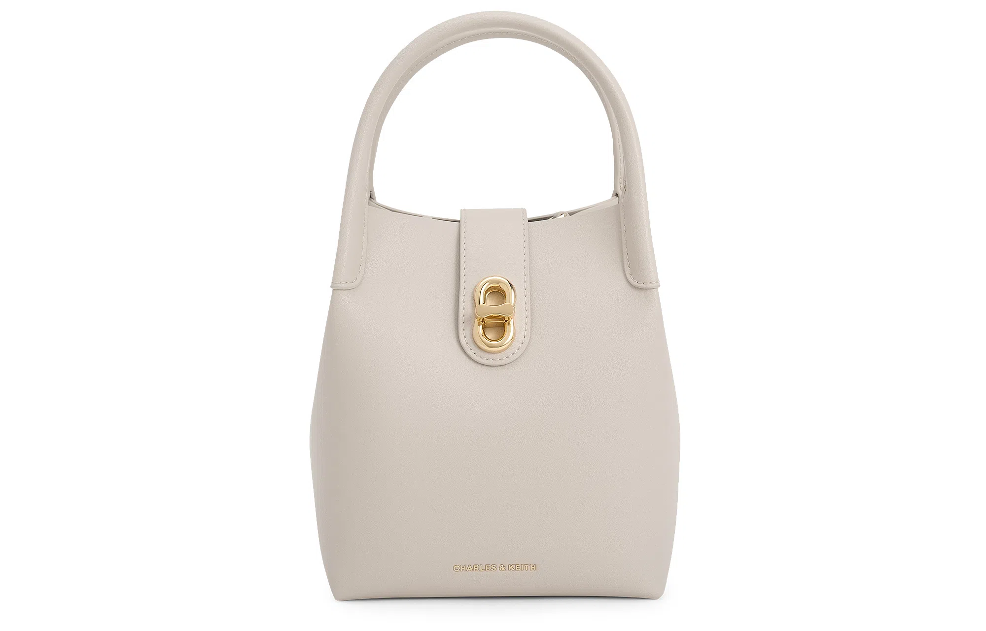 CHARLES&KEITH Noir Oat Bucket Bag