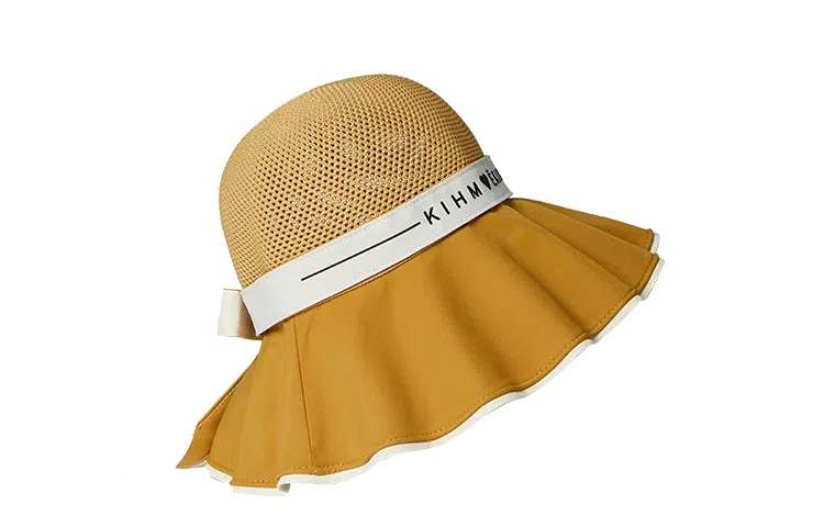 纳兰杜 夏季防紫外线百搭时尚休闲沙滩遮阳帽露营户外旅行太阳帽 织物 防晒帽 女款