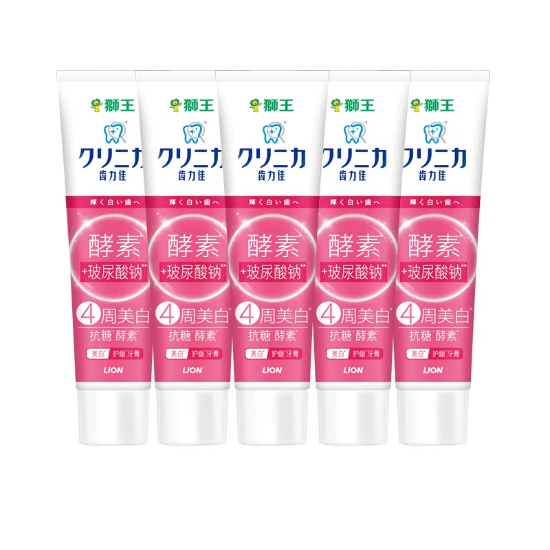 狮王 齿力佳抗糖酵素美白牙膏清新口气护龈玻尿酸含氟