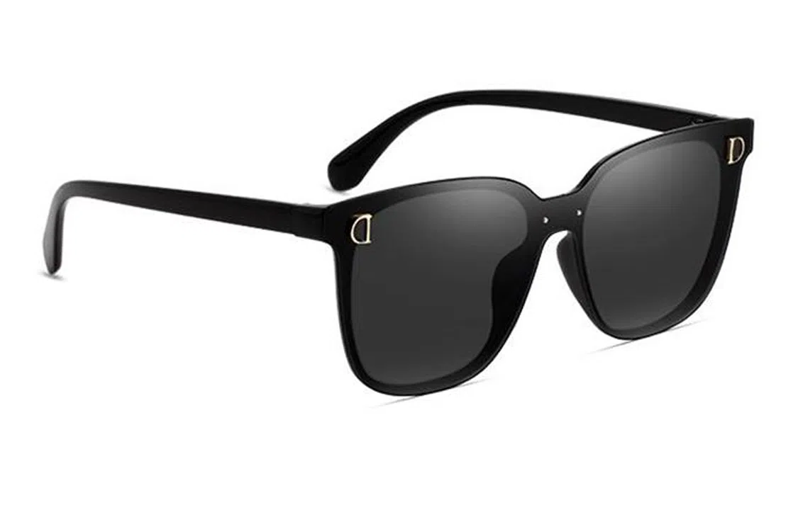 优幽兰 小众高级感 休闲学生骑车开车驾驶防紫外线偏光镜旅行大框显脸小街拍旅 方形 太阳眼镜 男女同款情侣款