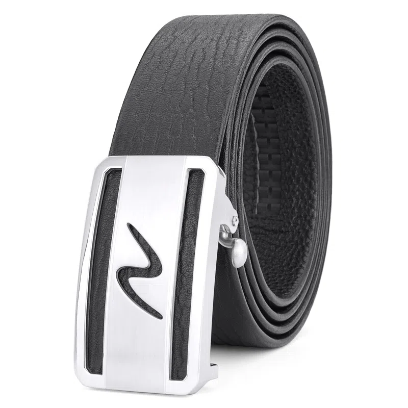 牛当家 自动扣 质感设计 裤带 不锈钢 头层牛皮 皮带 男款