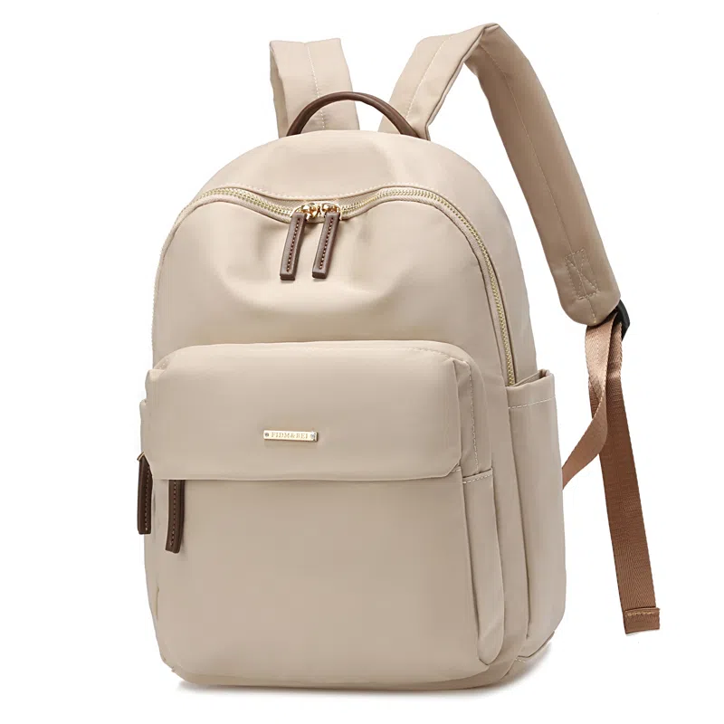 威蒙 百搭潮流休闲简约大容量 牛津布 双肩包 常规 女款 卡其/粉色/黑色