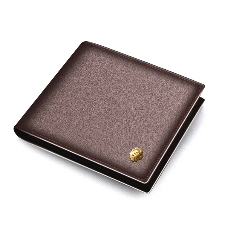 老人头 简约休闲商务百搭 头层牛皮 卡包钱包 男款 黑色/啡色