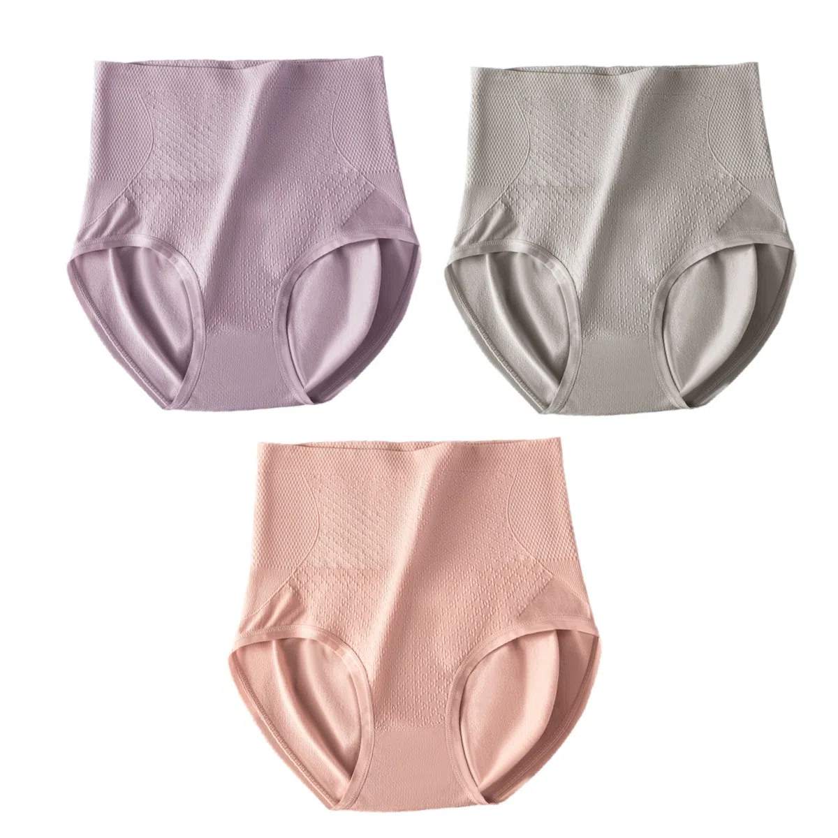 俏佳人 收腹蜜桃臀抗菌裆收小肚子高腰提臀少女内裤 女款