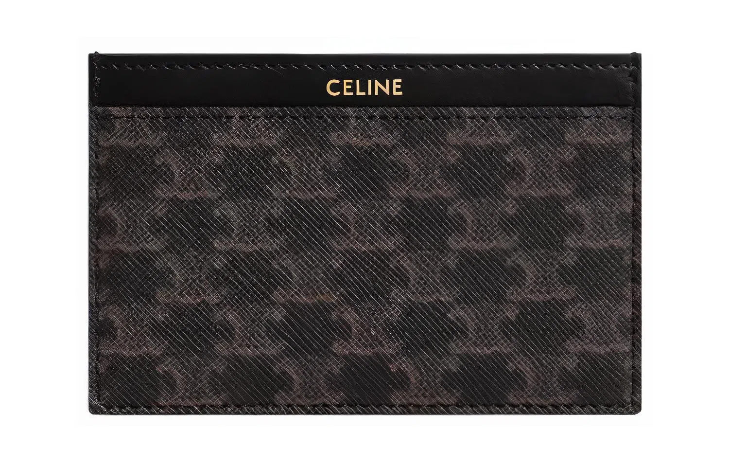 CELINE Triomphe Card Holder Black