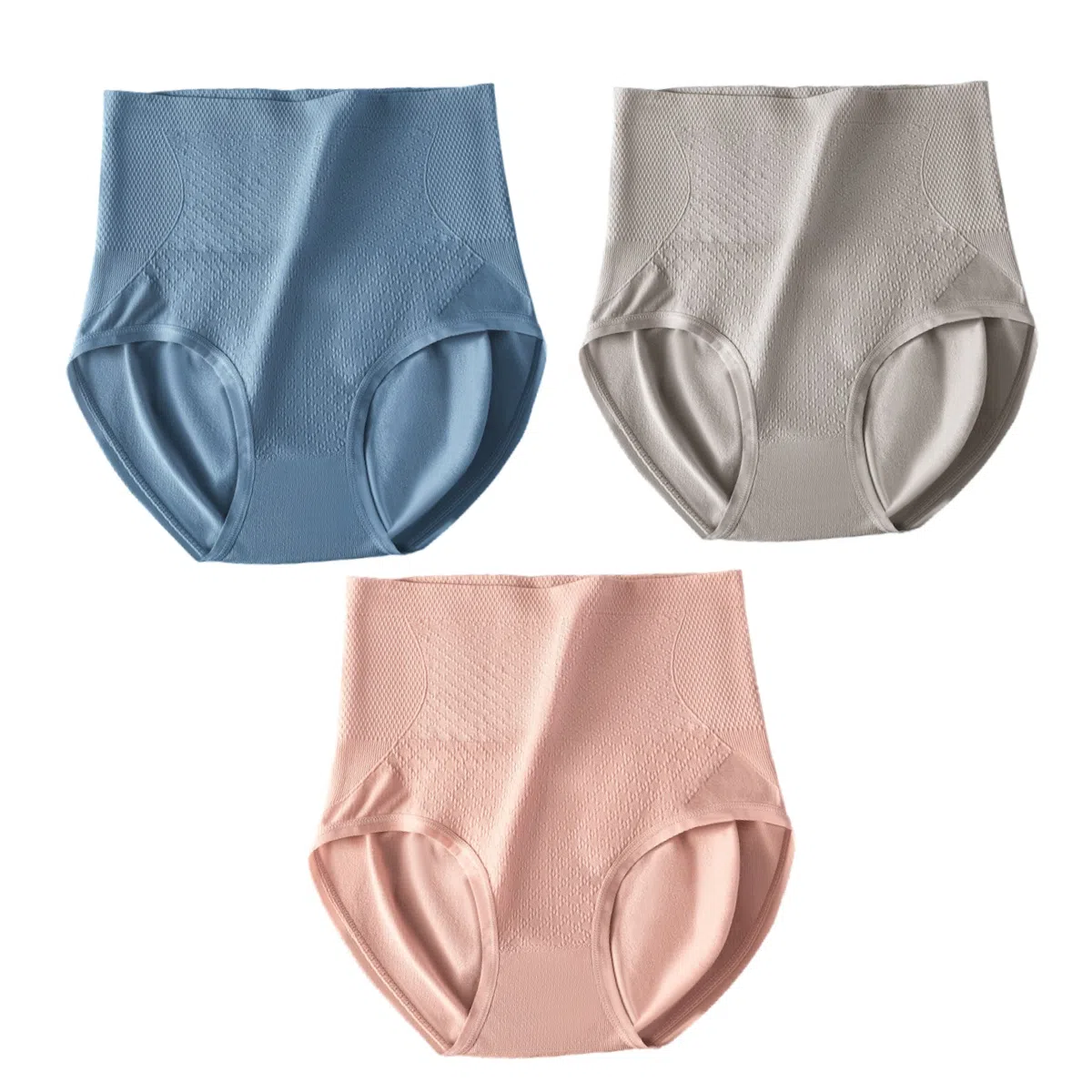 俏佳人 收腹蜜桃臀抗菌裆收小肚子高腰提臀少女内裤 女款