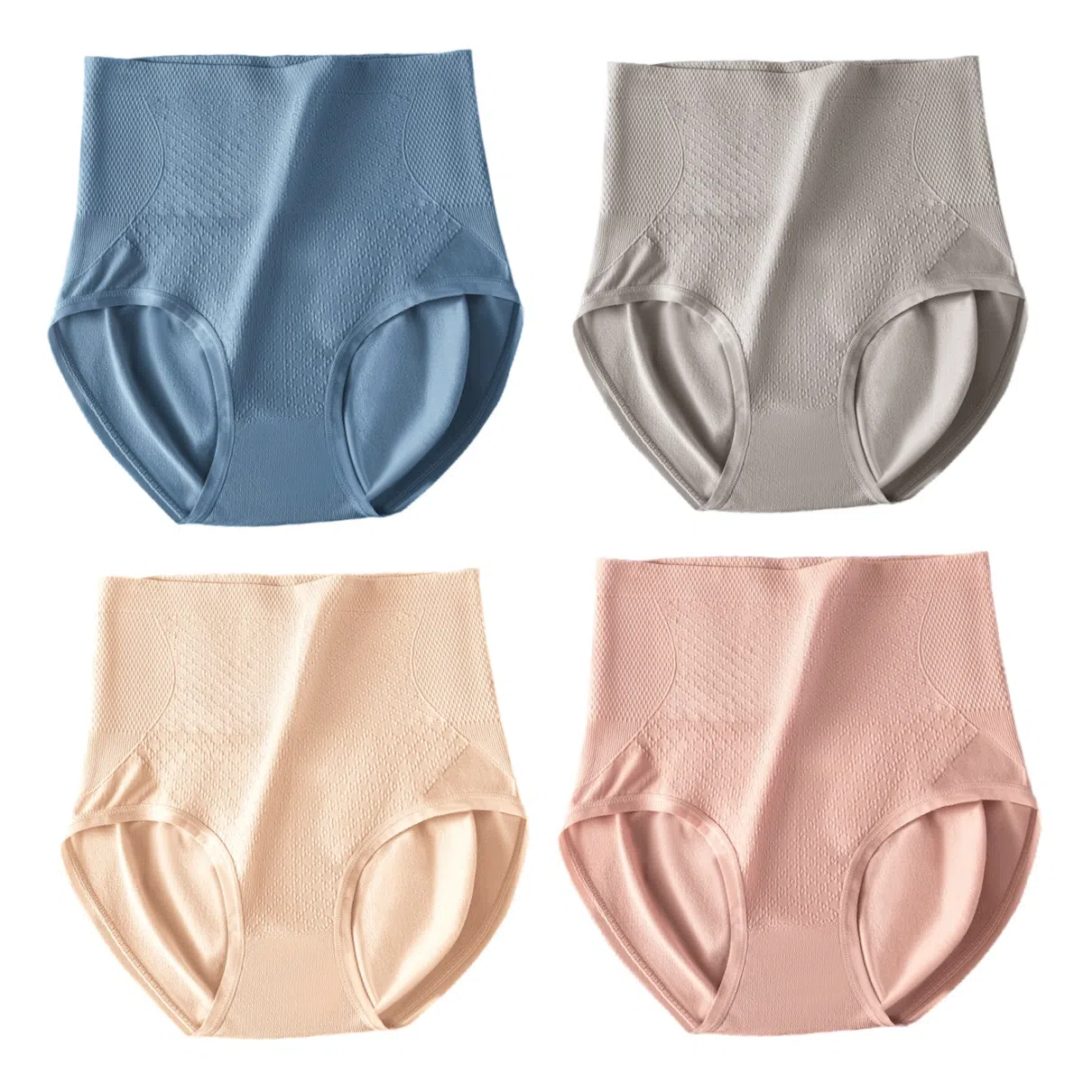 俏佳人 收腹蜜桃臀抗菌裆收小肚子高腰提臀少女内裤 女款